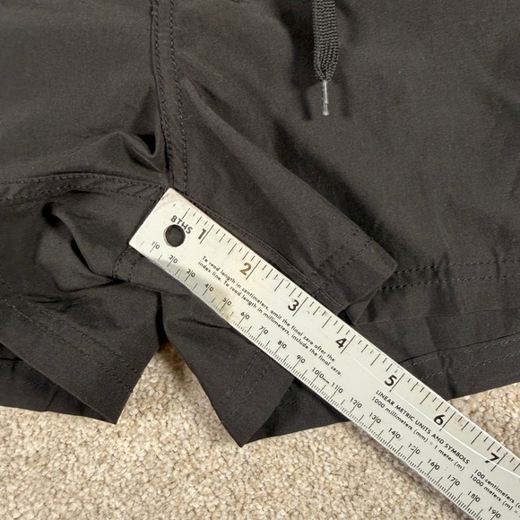 Kanu Surf Board Shorts Women 6 Black Cargo Pocket Lace Up Swim Trunks - Picture 5 of 6